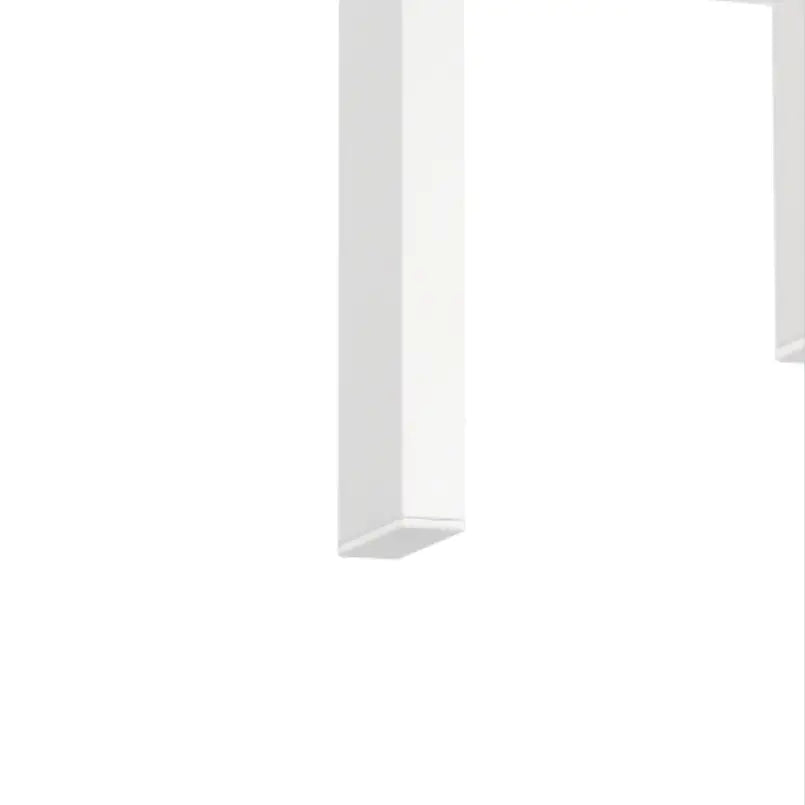 1-Piece Modern Tempered Glass Tea Table Coffee Table End Table, Square Table For Living Room, Transparent White