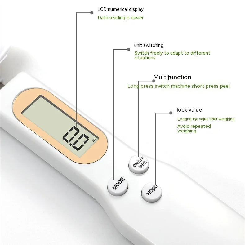 High-Precision Handheld Electronic Spoon Scale (500g / 0.1g)