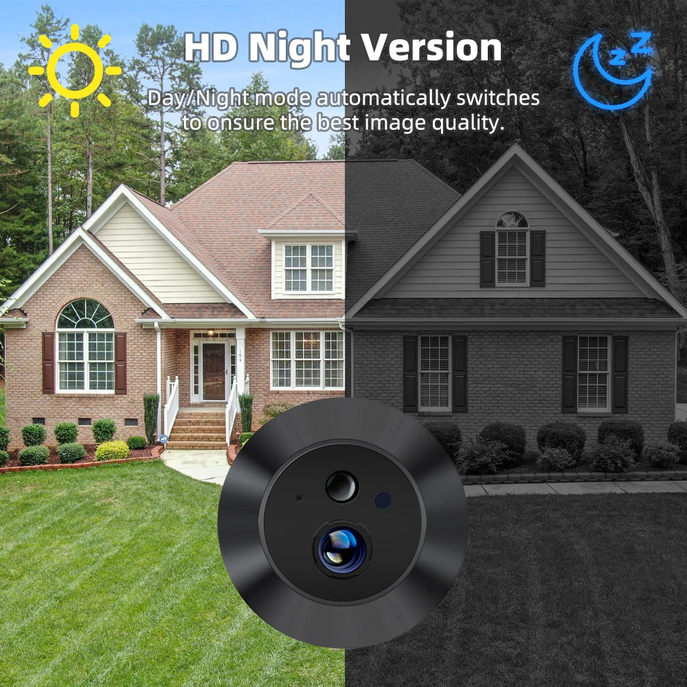 Tuya Smart Life APP 3MP 140° Wide View 2.4G Wifi Door Peephole Eye PIR Digital Night Vision Viewer Battery Camera Alexa Google