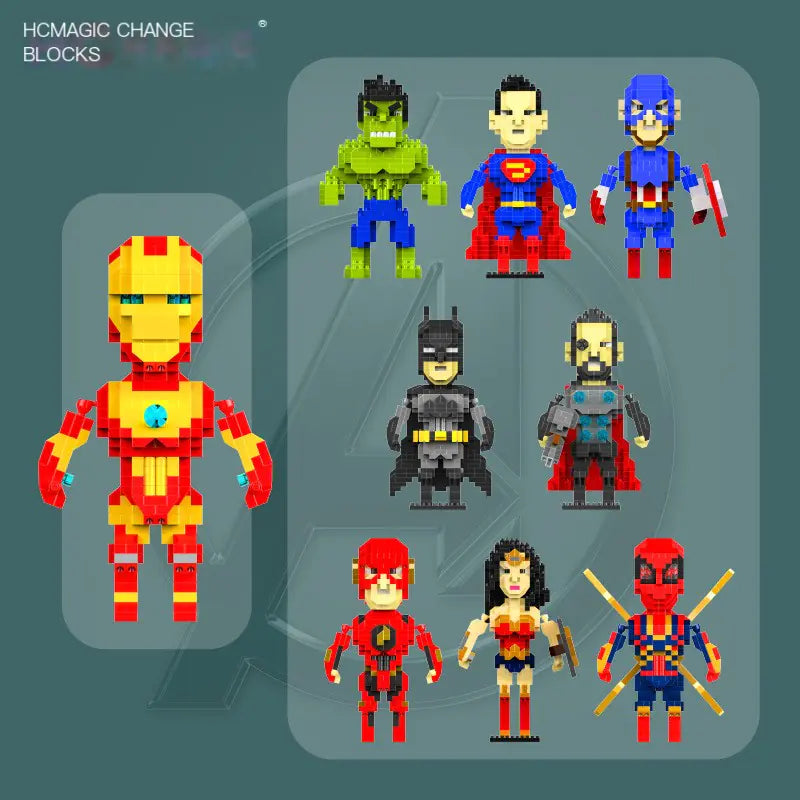 Wholesale Mini Building Blocks Iron Man & Captain America
